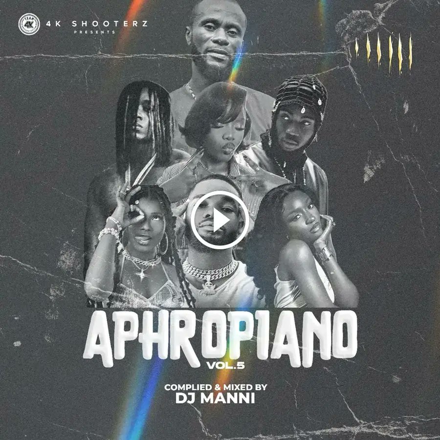 BeatzNationGH's tweet card. 4K Shooterz Presents Aphropiano Vol.5 Compiled & Mixed by Dj Manni. Featuring tunes from Himra, Rambo Gini, Gyakie, Ayra Starr, Burna Boy...
