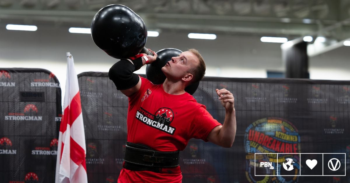 joel27799310's tweet card. Tom Butts, a vegan athlete and coach, recently became Britain’s Strongest Man after competing at the Official Strongman British Championships