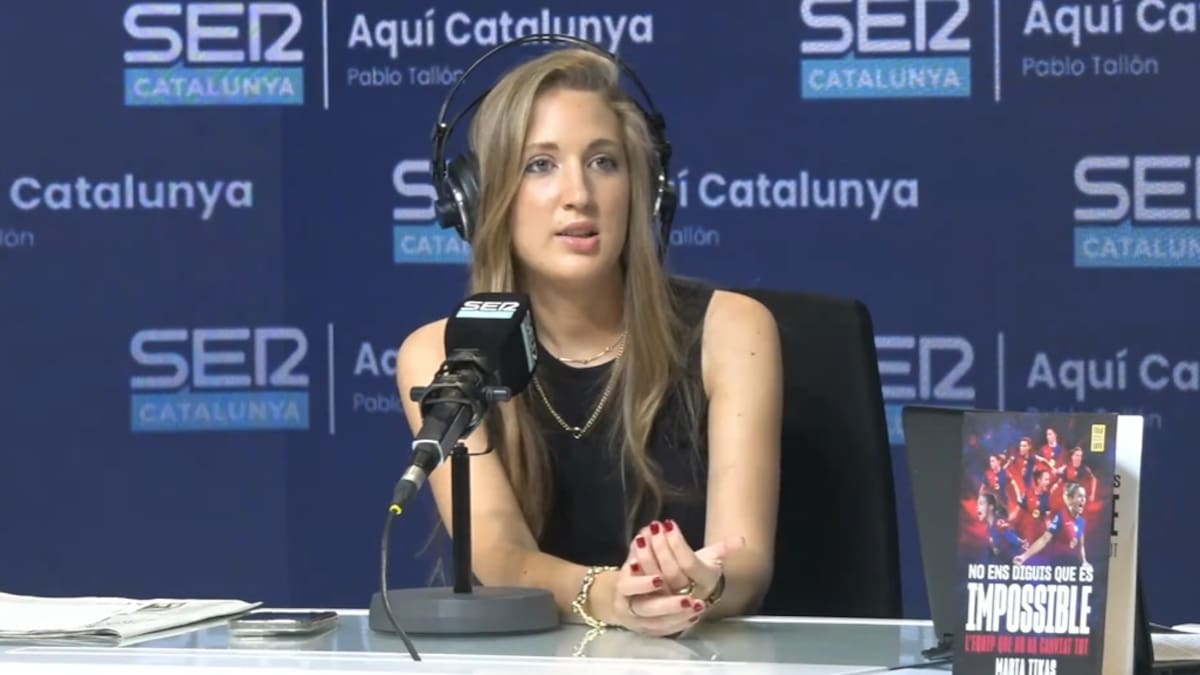 Grup62's tweet card. La periodista ha presentat el seu llibre 'No diguis que és impossible' a l'Aquí Catalunya on coneixem les intrahistòries de l'etapa gloriosa del Barça Femení