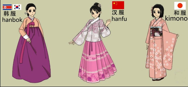 all_nations2's tweet card. スレッド「着物＞漢服＞韓服だよね」より。引用：4chan、4chan、4chan(海外の反応)1 万国アノニマスさん 着物＞漢服＞韓服だよね2 万国アノニマスさん着物は意図的に胸を平らに見せてるとマンガが教えてくれただから俺的に着物はNOだ3 万国アノニマスさん 漢服はどんな