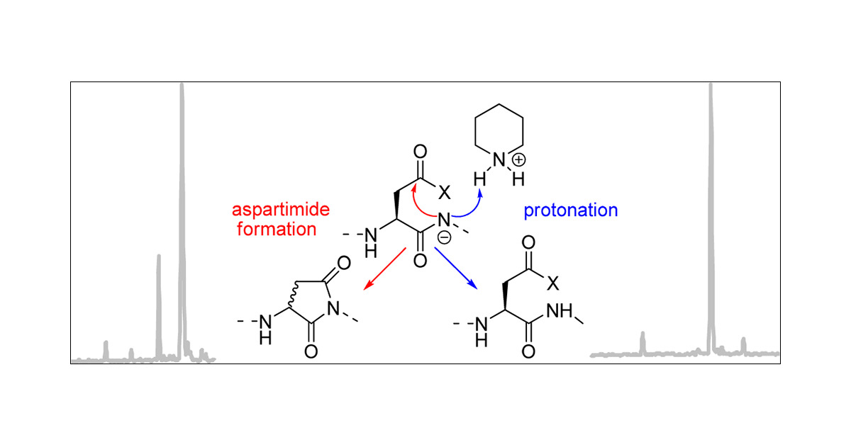 sppsfacts's tweet card. Aspartimide formation is one of the major obstacles that impedes the solid phase synthesis of large peptides and proteins. Until now, no cost-effective strategy to suppress this side reaction has...