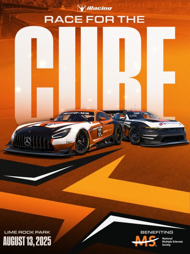 iRacingJA's tweet card. チャリティイベントの開催内容が発表されました。