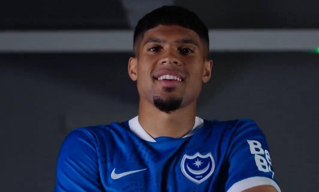 ATNewsSA's tweet card. English Championship club Portsmouth have signed South African holding midfielder Luke Le Roux.