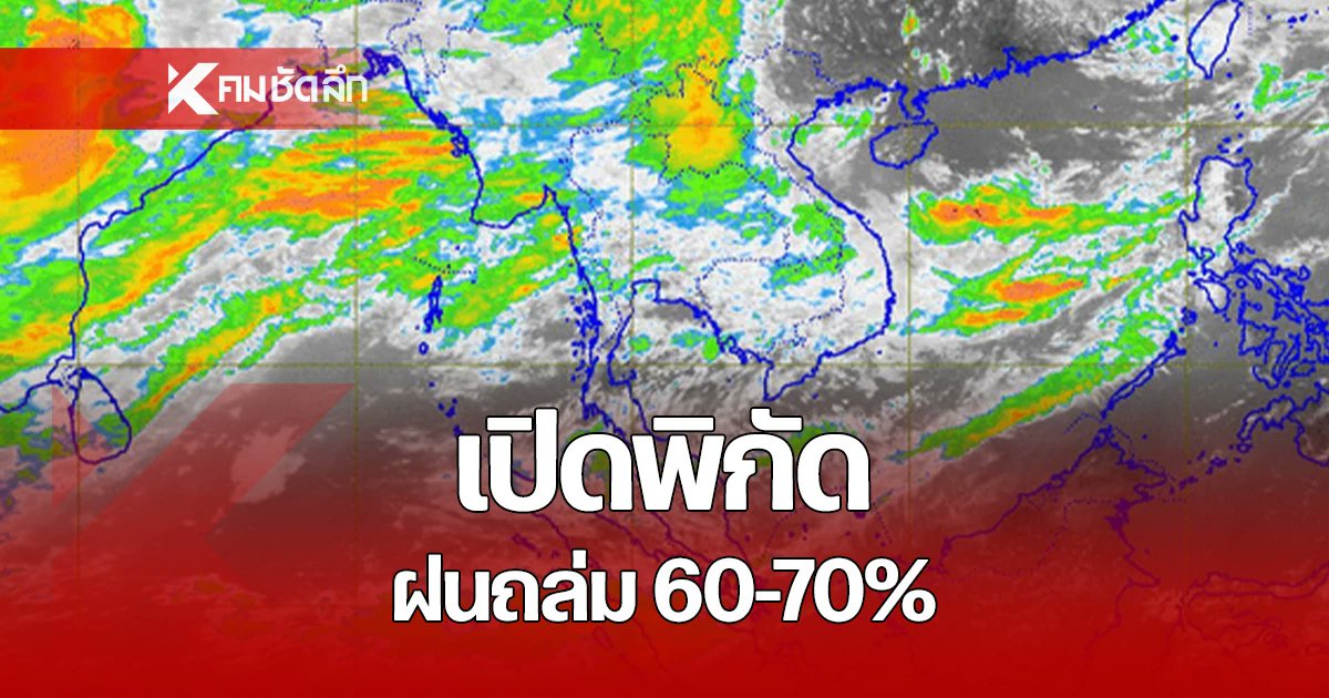 Kom_chad_luek's tweet card. สภาพอากาศวันนี้ 26 ก.ค. 68 มรสุมเข้าไทย กรมอุตุนิยมวิทยา เปิดรายชื่อจังหวัด ฝนตกหนัก 60-70% เตือน บึงกาฬ-นครพนม เสี่ยงน้ำท่วมฉับพลัน