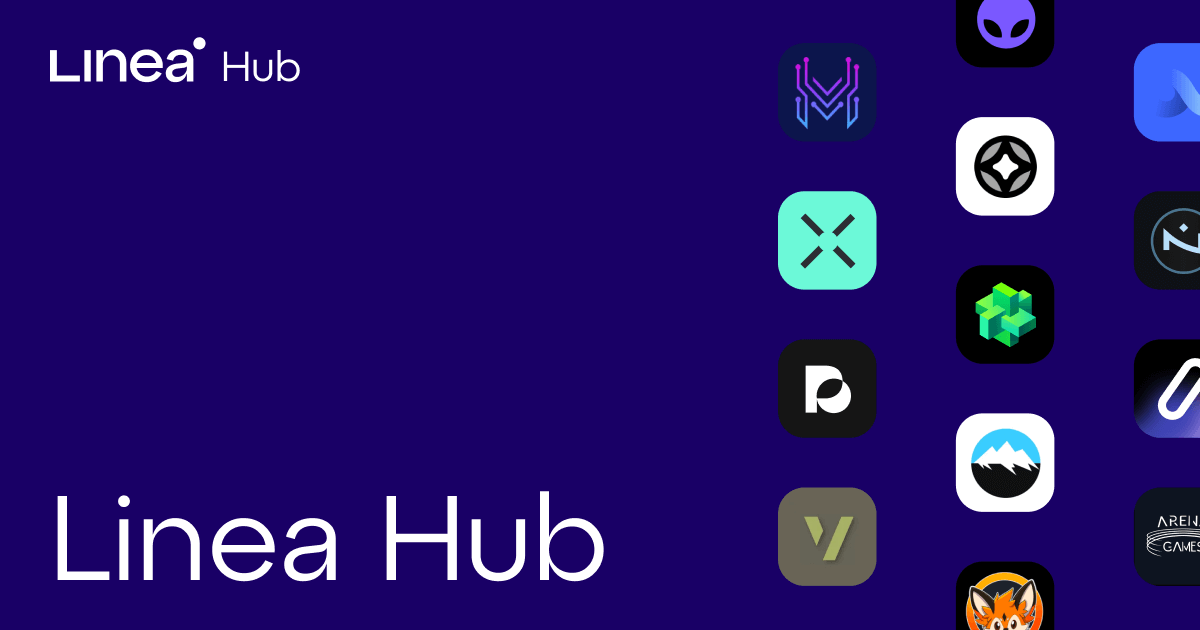 LineaBuild's tweet card. The Dapps you love from a place you can trust.