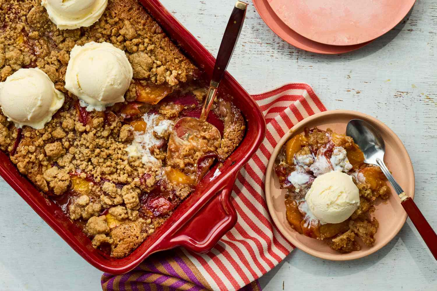 joesports16's tweet card. A buttery, maple-infused topping streusel makes this peach cobbler unlike any others. Get the recipe for Million Dollar Peach Cobbler.
