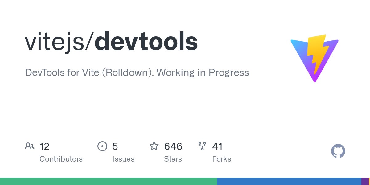 lovevfp's tweet card. DevTools for Vite (Rolldown). Working in Progress. Contribute to vitejs/devtools development by creating an account on GitHub.