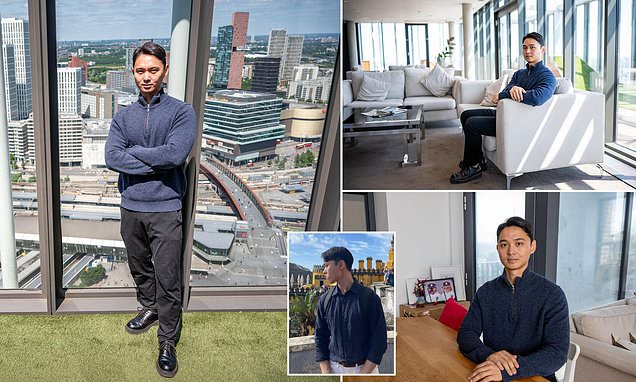 DailyMailAU's tweet card. Jack Kim, 28, works as a strategy consultant and brings home around £6,000 a month after tax but calls himself a 'HENRY' - which stands for 'high earners not rich yet'.