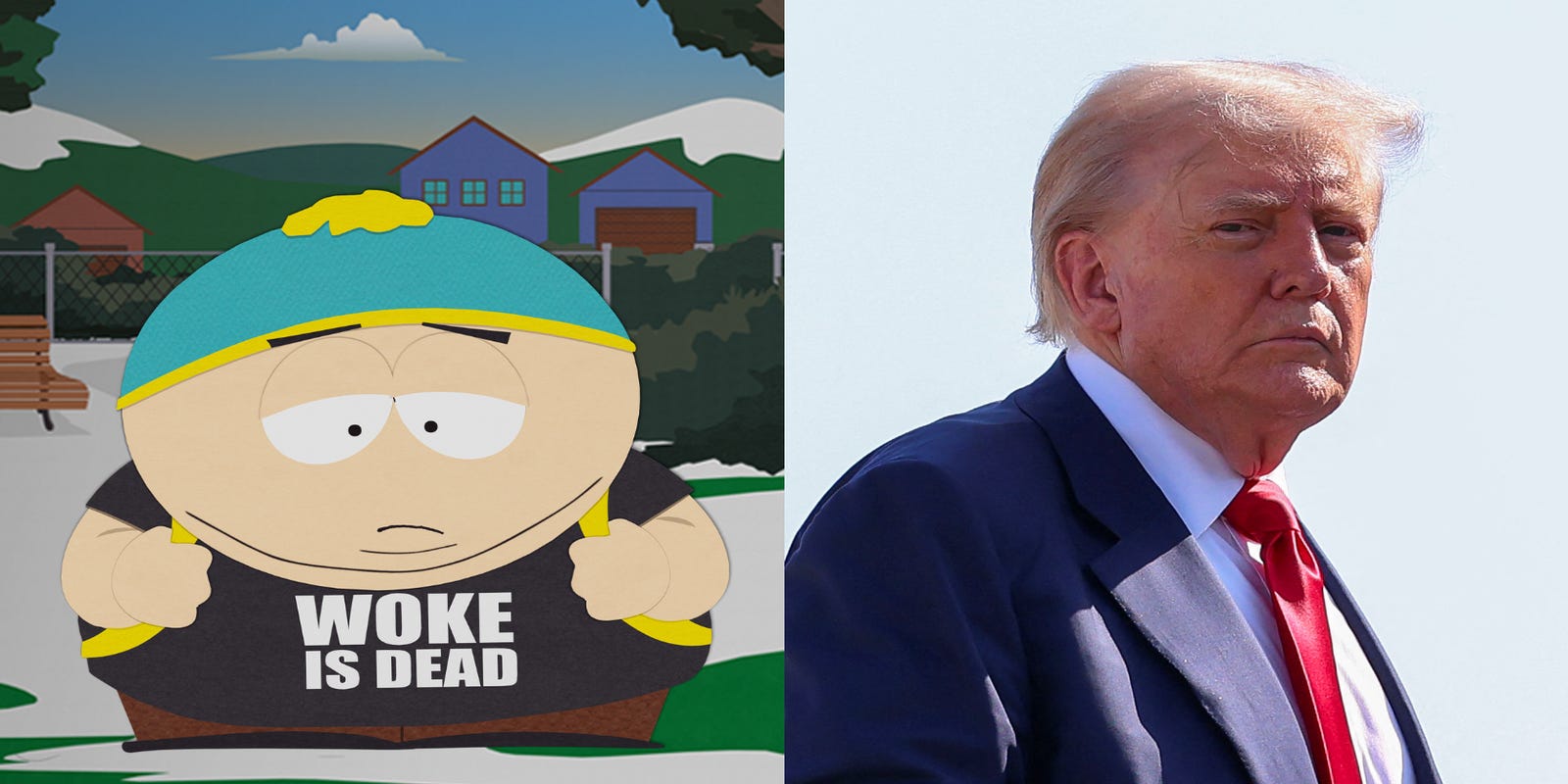 jconline's tweet card. The Season 27 premiere of "South Park" features President Donald Trump crawling into bed, naked, with Satan.