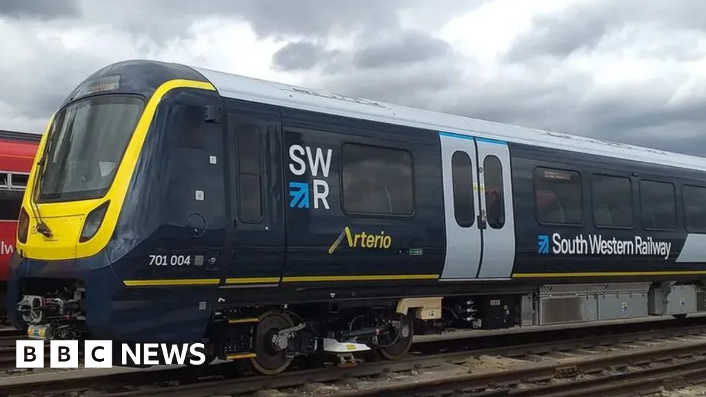 BBCSouthNews's tweet card. South Western Railway says some off-peak suburban services see reduced demand in August.