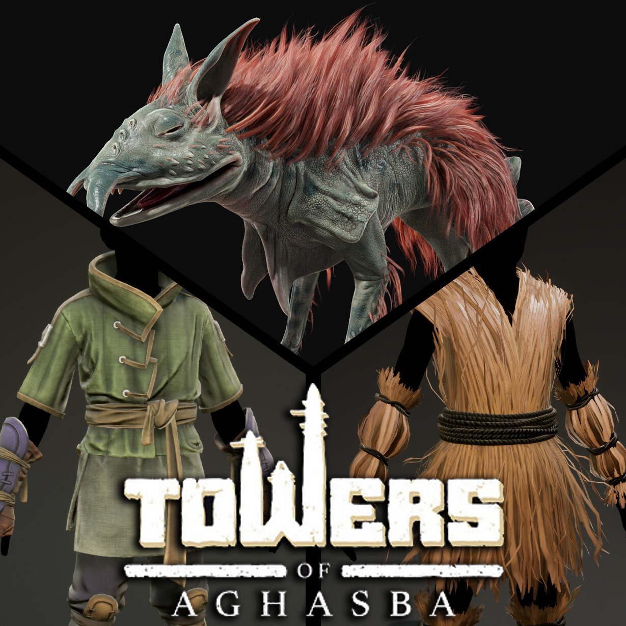 RohitBhui's tweet card. I worked on some clothing and creatures for the game from 2016 to 2022, it was great working with Khang Le and the Team