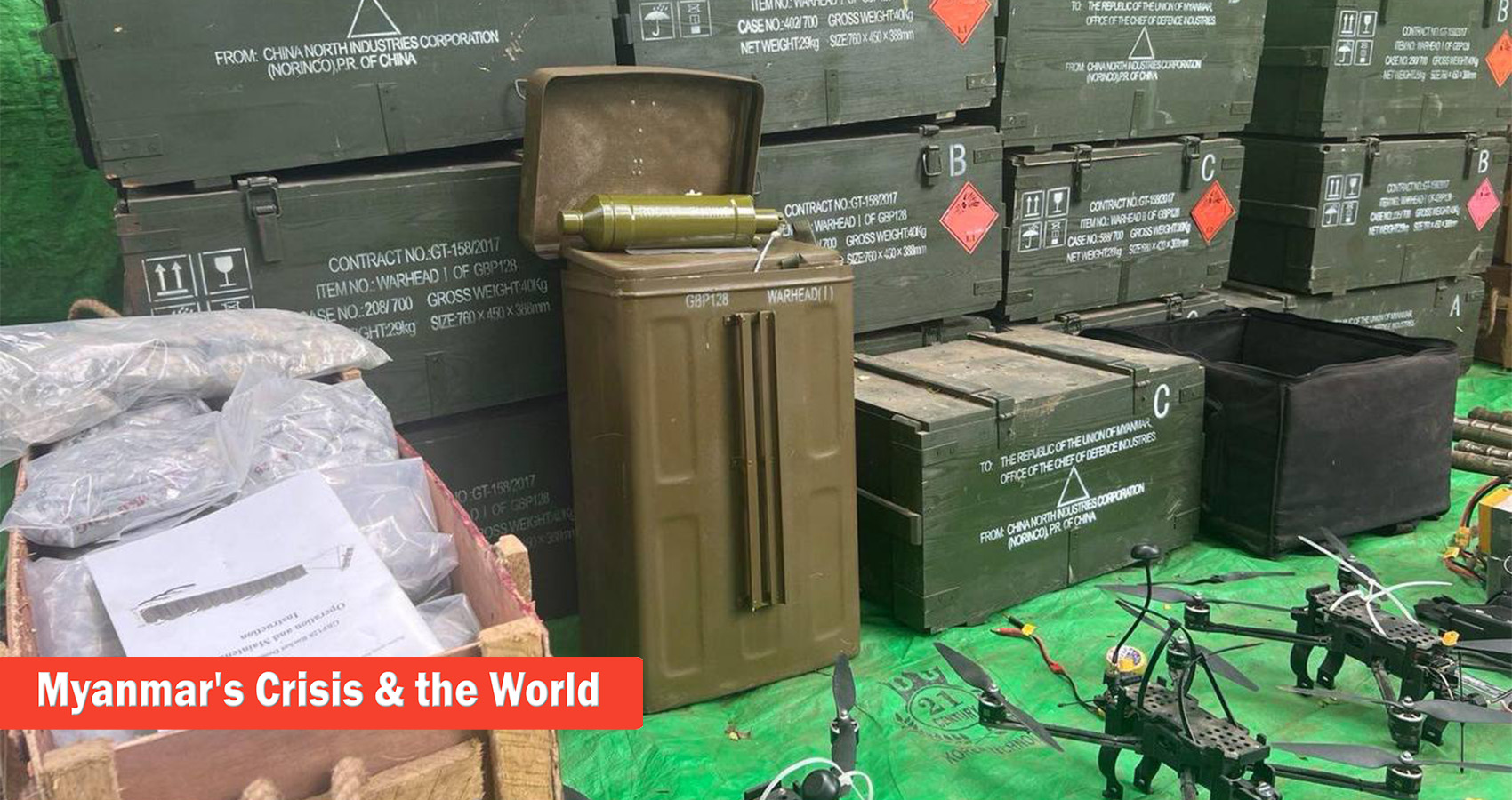IrrawaddyNews's tweet card. Justice For Myanmar says Chinese arms manufacturer Norinco should face international sanctions for arming the junta.