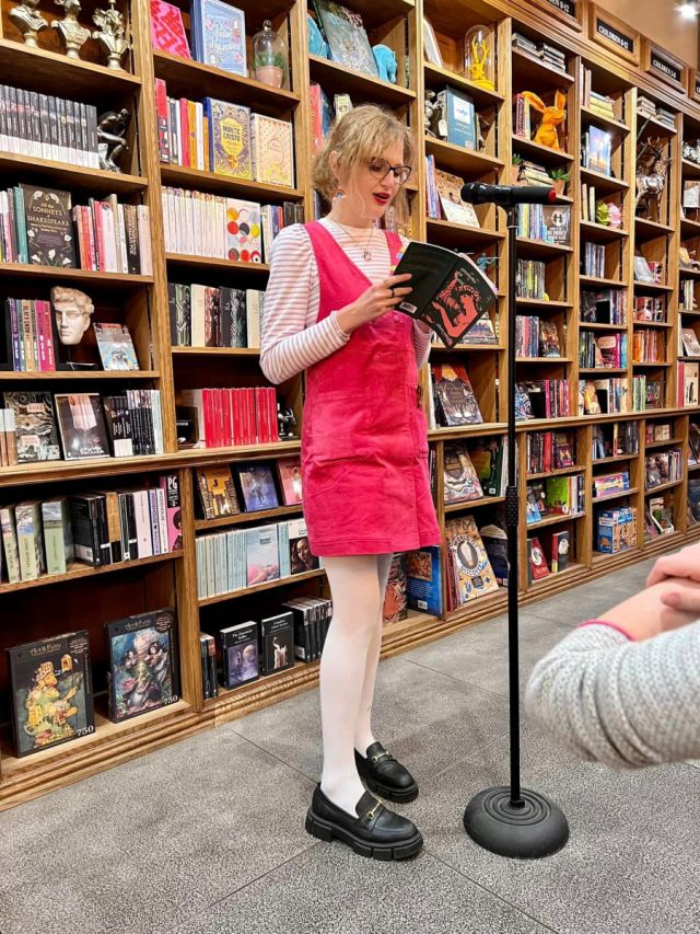 ellora_sutton's tweet card. Goldfinch Books Poetry Night First Thursday of the month, 7:30pm-9:30pm. A cozy, friendly poetry night held monthly at Goldfinch Books – a bookshop, cafe, bar, and events space in Alton, Hamp…