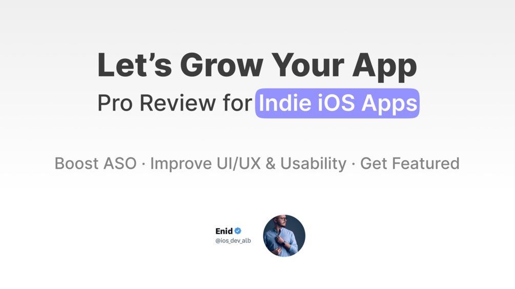 ios_dev_alb's tweet card. 🚀 Let’s grow your app together. Launch price: $359 🚨Available until July 31 — then the price goes up to $499. You’ve already built the app — and by now, you’ve probably realized that building it...