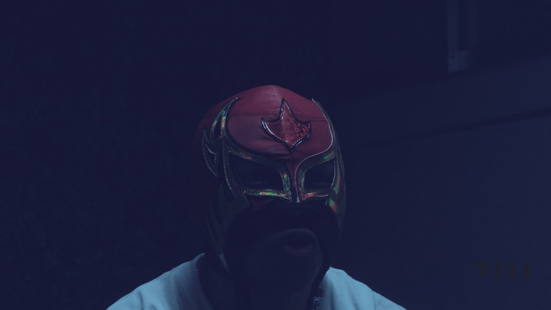 bridgeeight's tweet card. Stanton. Orange County. Ill lit streets. Even Katella, the main drag. The parking lot of an industrial park. There's a church. A mortuary. And an MMA gym that also trains wrestlers. Back alley...