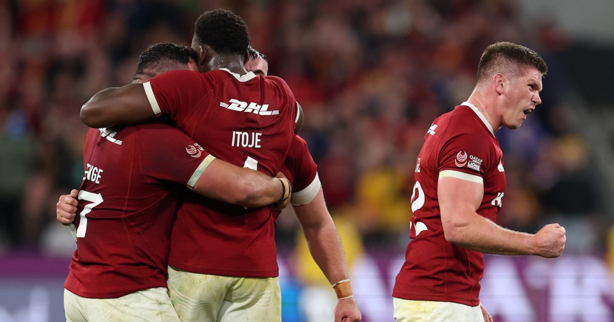 RugbyPass's tweet card. The British & Irish Lions secured a series win over Australia at the MCG on Saturday with a late try from Hugo Keenan...