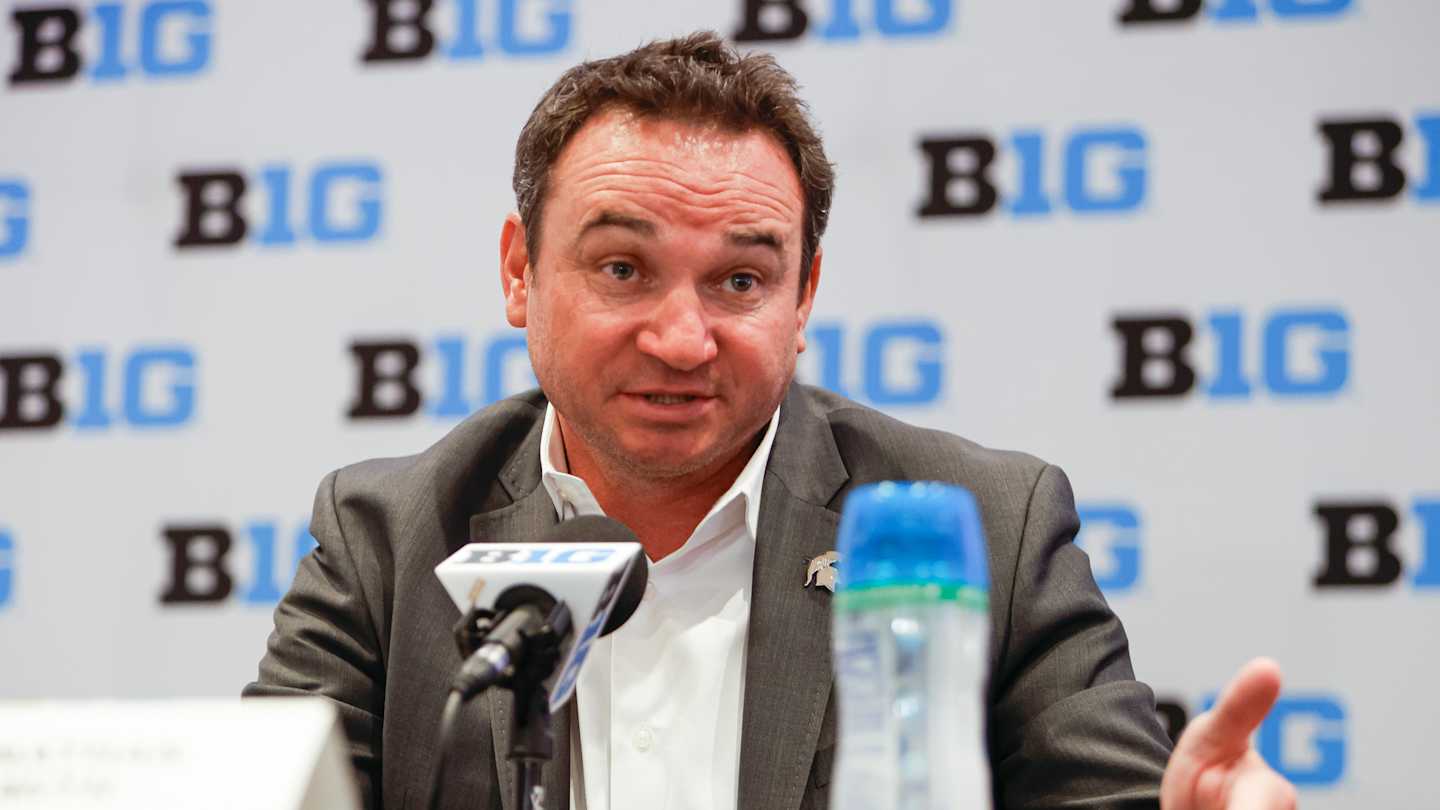 SpartansAlerts's tweet card. Michigan State head coach Jonathan Smith took the podium at Big Ten Football Media Days on Thursday and spoke like he owned the place. He took command of the ro