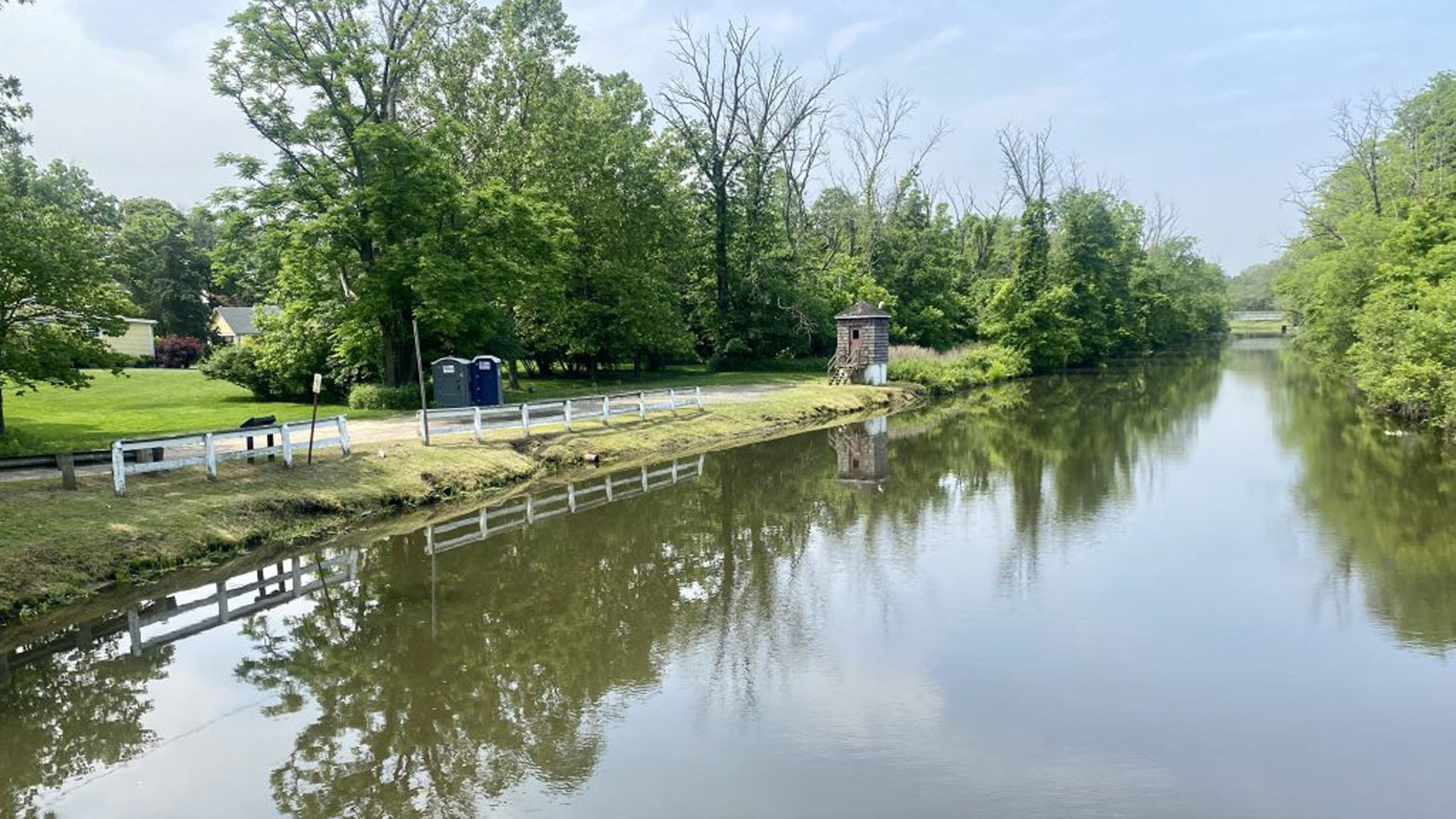 DelRiverkeeper's tweet card. The canal was built to move freight, but for decades its chief job has been to move water. It carries 100M gallons a day into the Raritan River Basin.