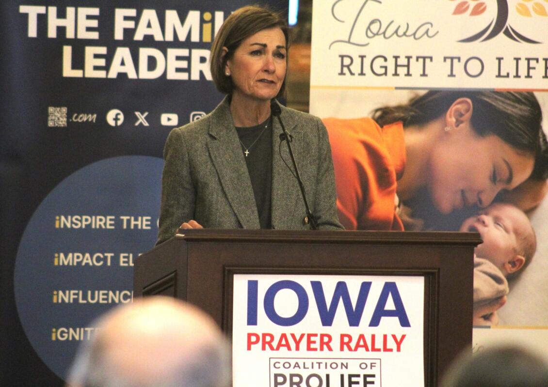 tdorman's tweet card. Iowa Gov. Kim Reynolds addresses those gathered for the Prayer Rally for Life in the Iowa Capitol rotunda in Des …