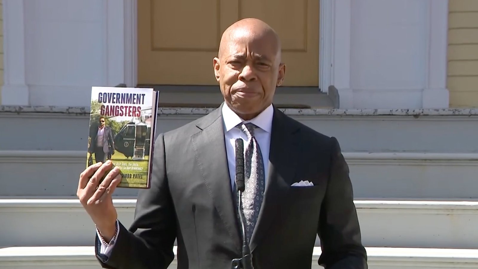 danarubinstein's tweet card. The F.B.I. director saw sales of his book about the government’s “deep state” rise by nearly 800 percent after Mayor Eric Adams lavished praise on it.