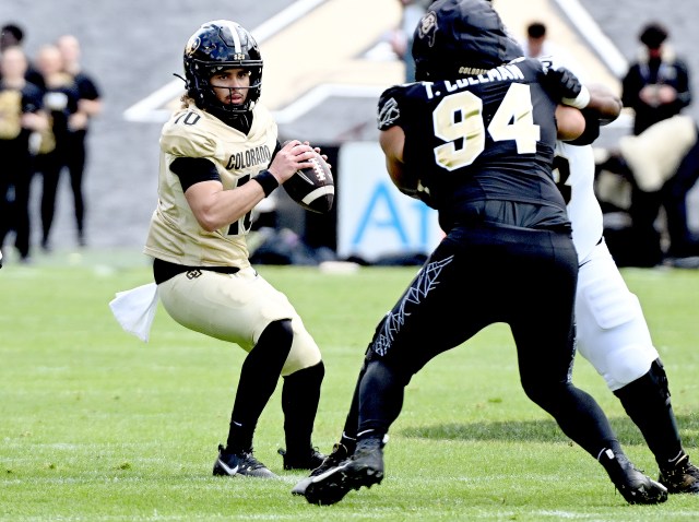 DPostSports's tweet card. After two years of watching Travis Hunter and Shedeur Sanders take a chainsaw to Boulder’s record books, the Buffs could be handing the QB keys to teenager.