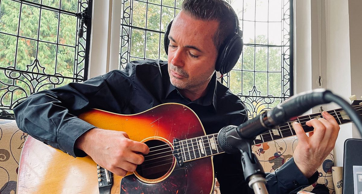 Guitarist_Mag's tweet card. Recorded in Harrison’s home studio using his most famous instruments, Robin Nolan’s Gypsy jazz covers reimagine the quiet Beatle’s best moments – and finally completes Harrison’s ‘lost’ song…