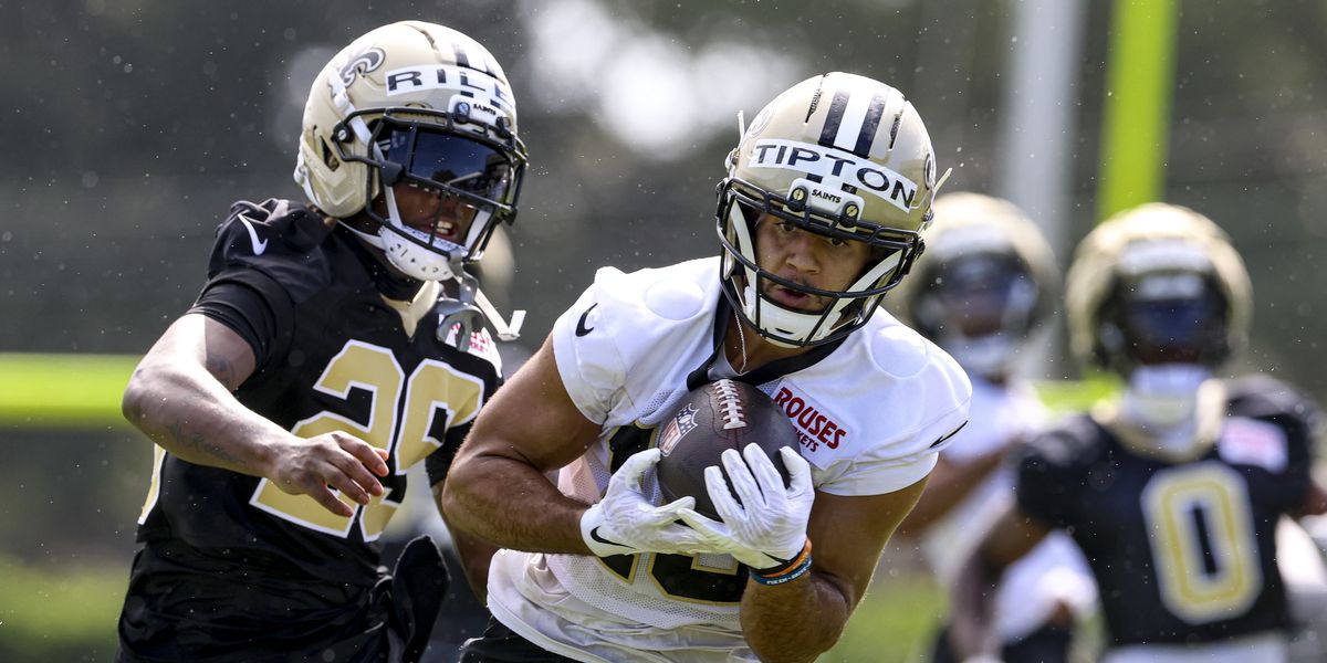 SaintsCSC's tweet card. The young WR is calling attention to himself for all the right reasons early on.