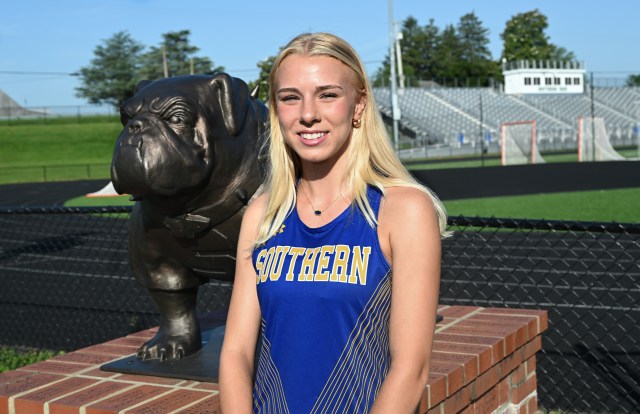 410DanielLewis's tweet card. Southern’s Rebecca Burgee, coached by her brother Jonathan, won three state titles, two individual and one relay, to close her high school career.