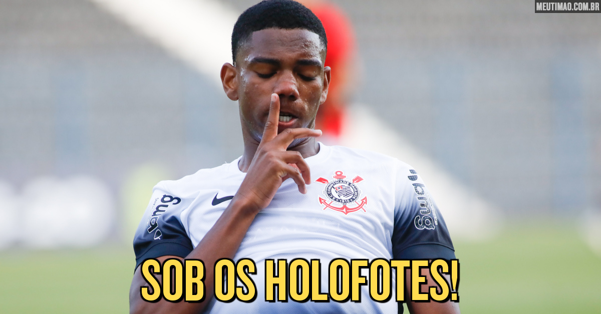MeuTimao's tweet card. Em meio à busca por reforços internos, o volante André Luiz, do Sub-20, chamou atenção de Dorival Júnior em um treino do profissional do Corinthians.