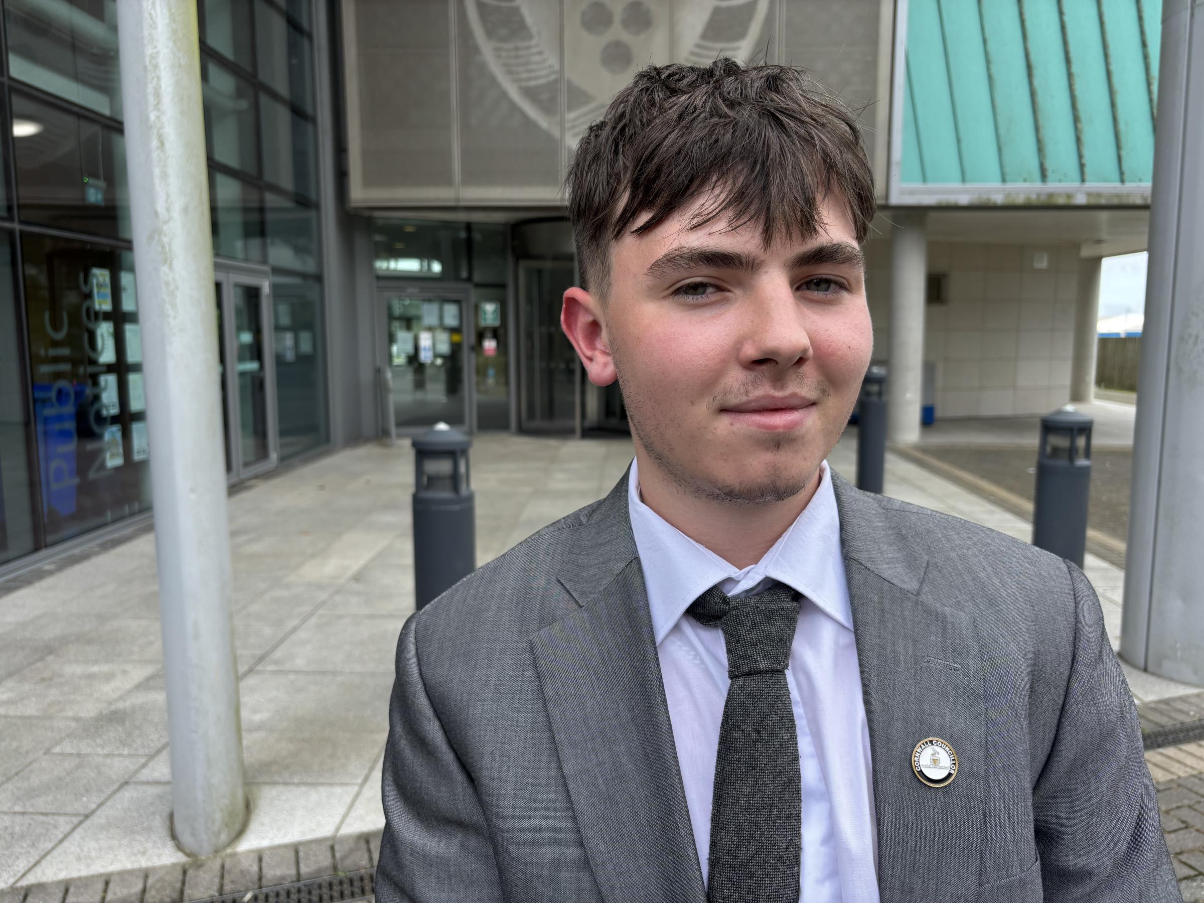 ThePacket's tweet card. Angus Black, the youngest councillor ever elected to Cornwall Council, is hoping he can inspire other members of Gen Z to get involved in politics.