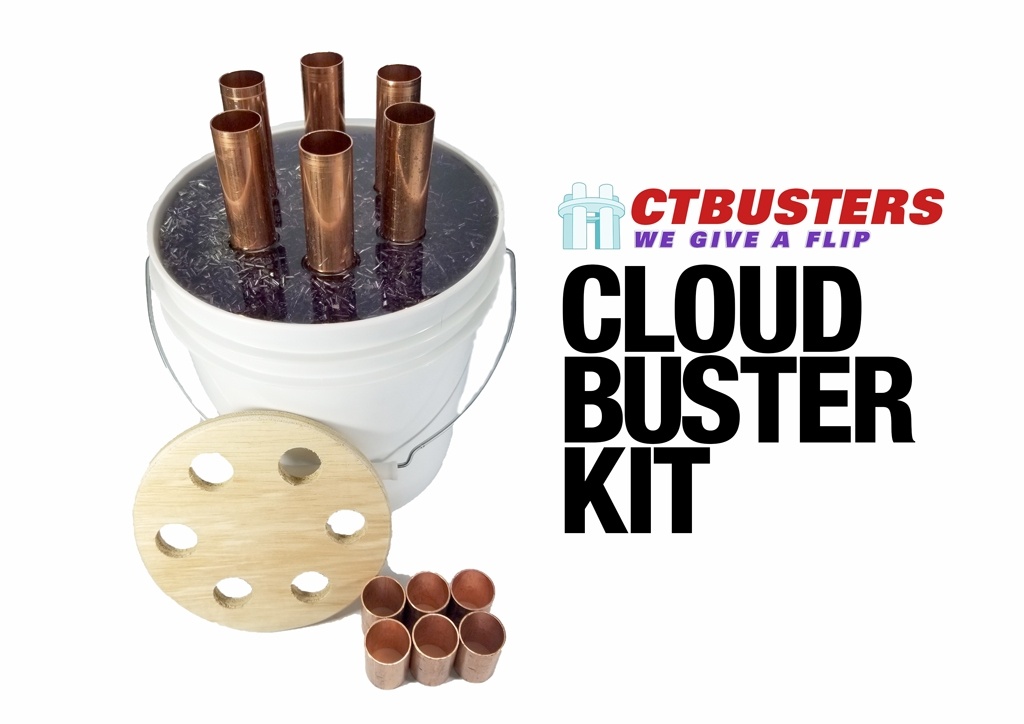 HealthyHomeJosh's tweet card. The CB Base Kit Includes the pipe couplers and top spacer, the long pipes are not provided and must be purchased separately. We market the Don Croft Cloudbuster. The Cloudbuster destroys the aerosols...