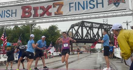 qctimes's tweet card. Alex Maier and Vibian Chepkirui raced to victory Saturday in the 51st annual Quad-City Times Bix 7.
