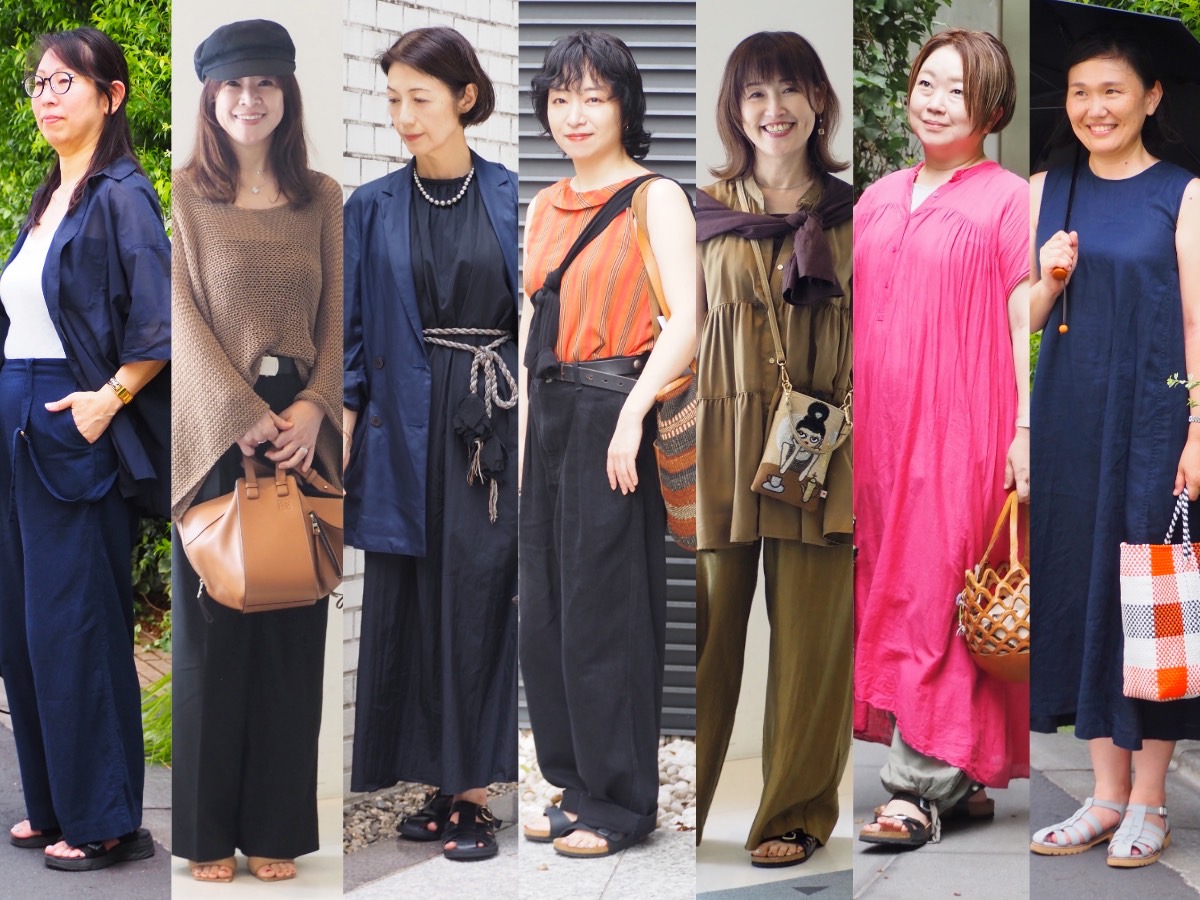 osharetecho_tkj's tweet card. 50代女性必見！ 毎日更新中の「大人のおしゃれスナップ」を、1週間分まとめておさらいします。軽やかな夏の着こなしに欠かせないサンダルコーデをチェック！