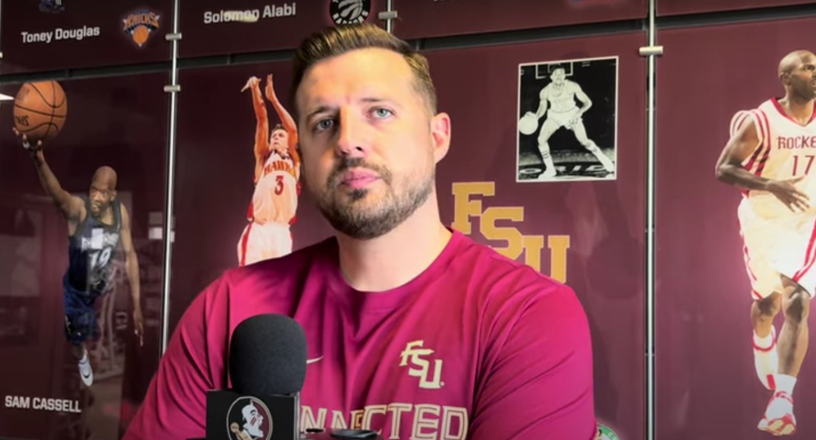 Warchant's tweet card. Florida State men's basketball coach Luke Loucks likes what he has seen so far from his first Seminoles squad this summer