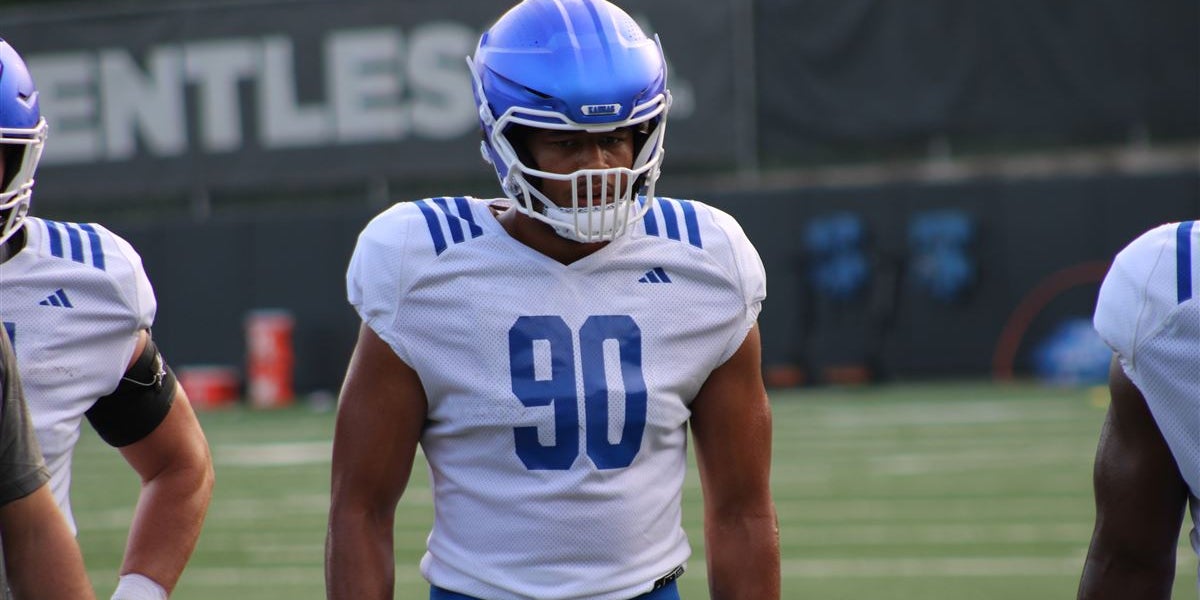 MSwain247's tweet card. An inside look at KU practice and some players who are standing out along the defensive line.