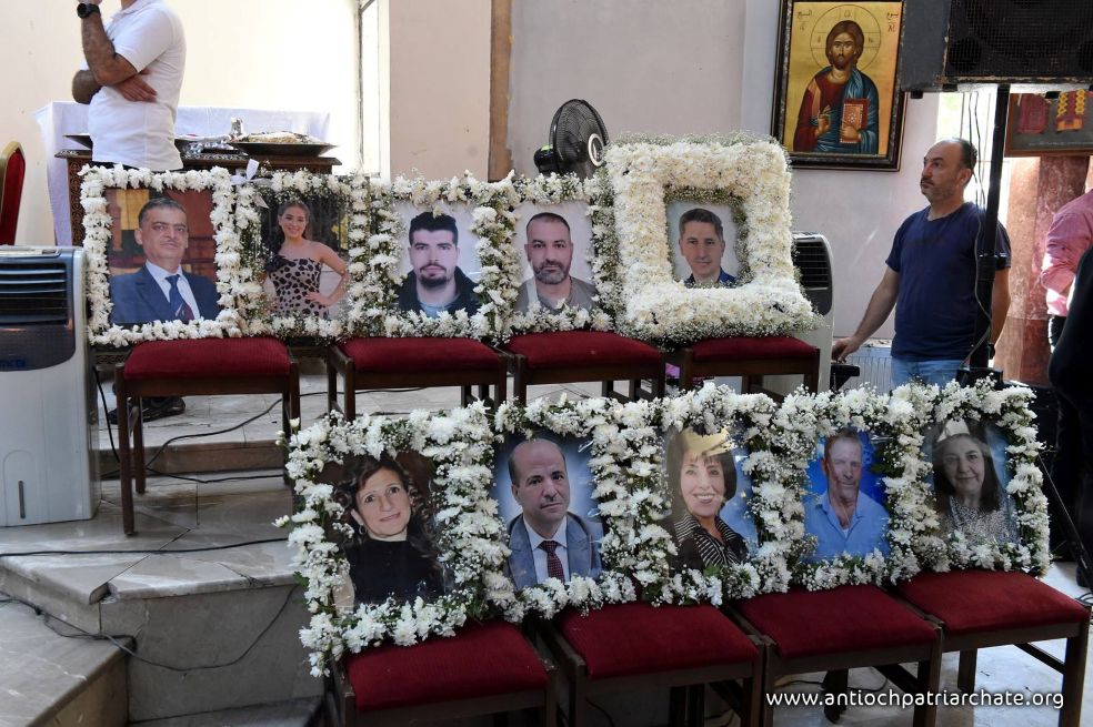 SyriacPress's tweet card. DARAMSUQ (DAMASCUS) — Forty days after a deadly terrorist bombing tore through Mar Elias Greek (Rûm) Orthodox Church in the Douileh neighborhood of Syria’s capital, Daramsuq (Damascus), the faithful...