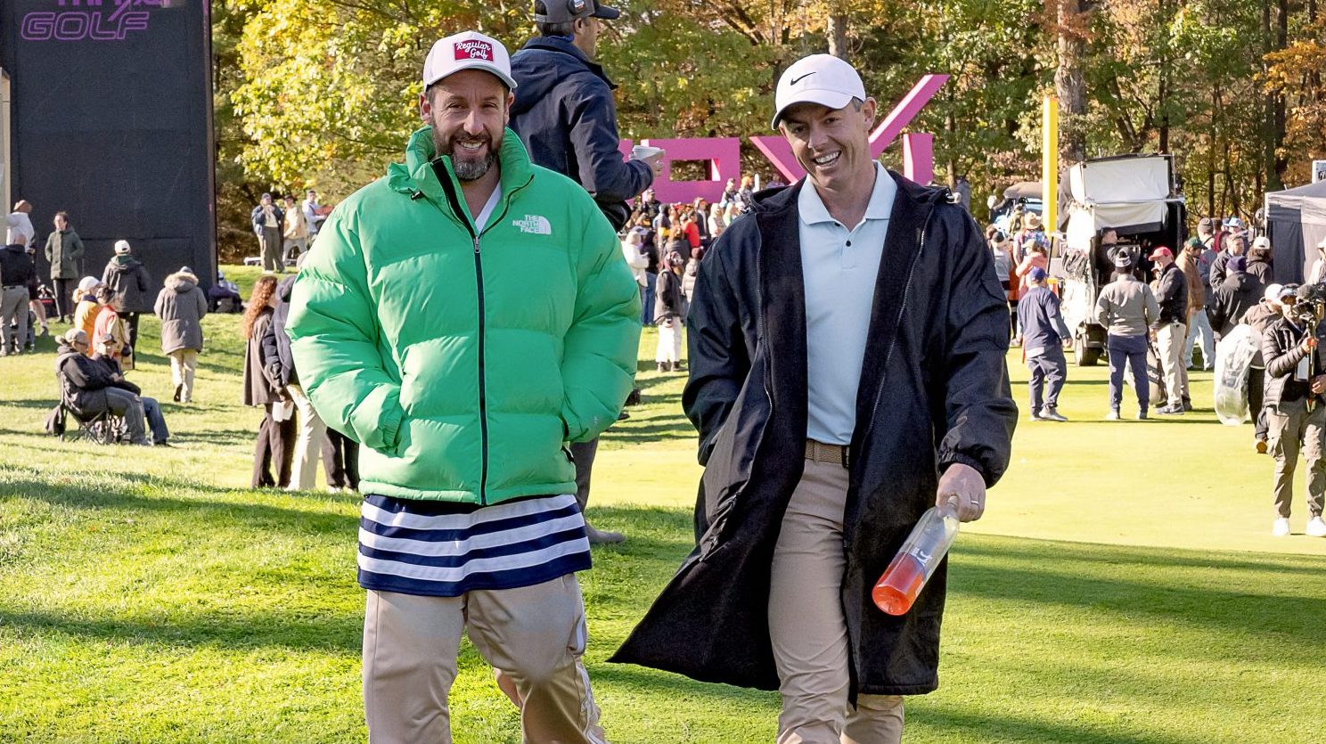 chadmumm's tweet card. The biggest names in golf grew up with the seminal comedy. Adam Sandler tells FOS they clamored to appear in the sequel.