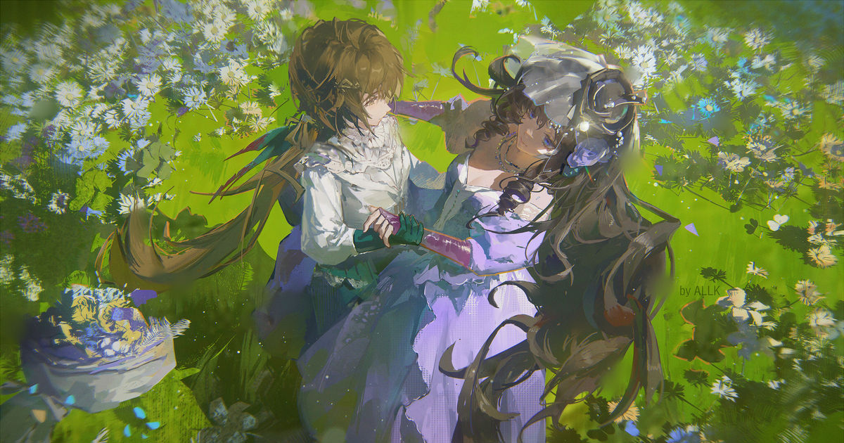FMakrZHnl46IP8D's tweet card. Kakania&Isolde by allk