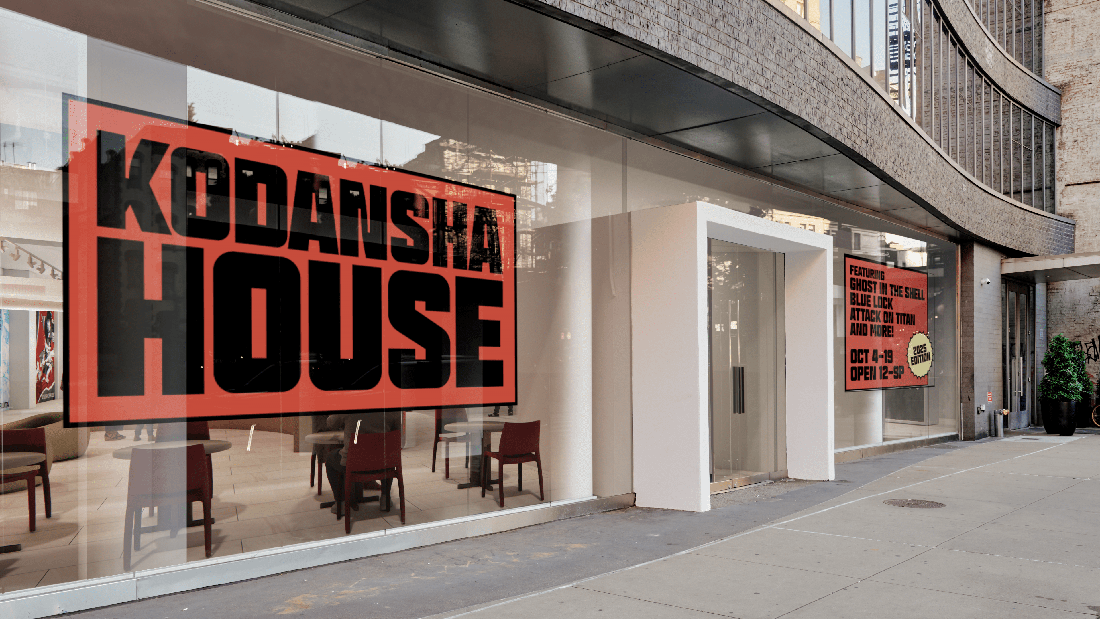 AniTrendz_News's tweet card. Kodansha USA has announced that its Kodansha House 2025 pop-up event will be returning to SoHo, New York City this October. It will open on October 4, 2025 at 210 Lafayette Street in SoHo, and will...