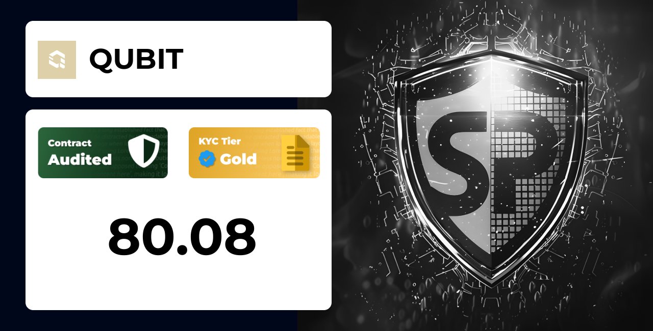 SP_TrustNet's tweet card. QUBIT | SolidProof TrustNet
