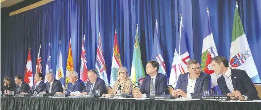 JakeSpatt's tweet card. A pair of giant potholes stand in the road to build­ing oil pipelines east and west. They're called Man­itoba and Brit­ish Columbia. The hard real­ity was obvi­ous dur­ing the national premi­ers'...