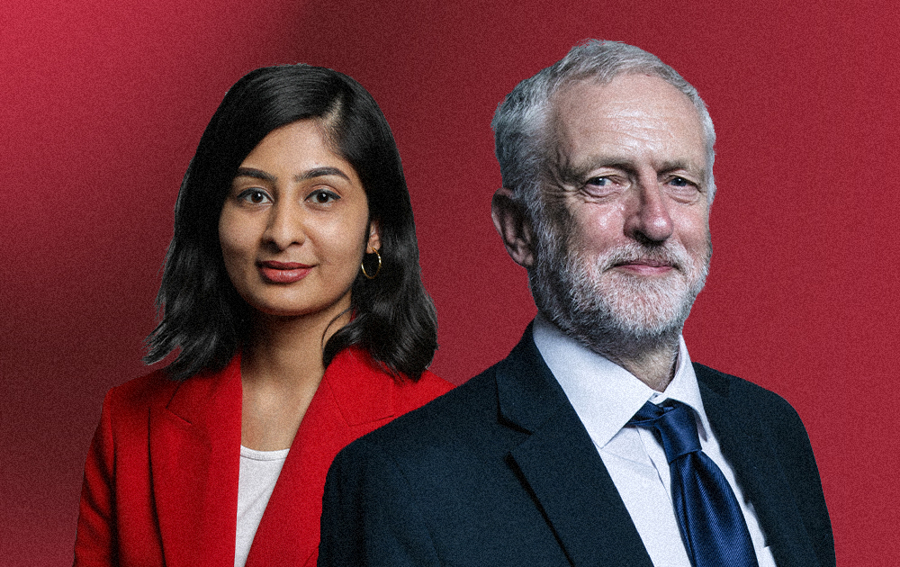 revcomintern's tweet card. The announcement by Jeremy Corbyn and Zarah Sultana of a new party on Thursday