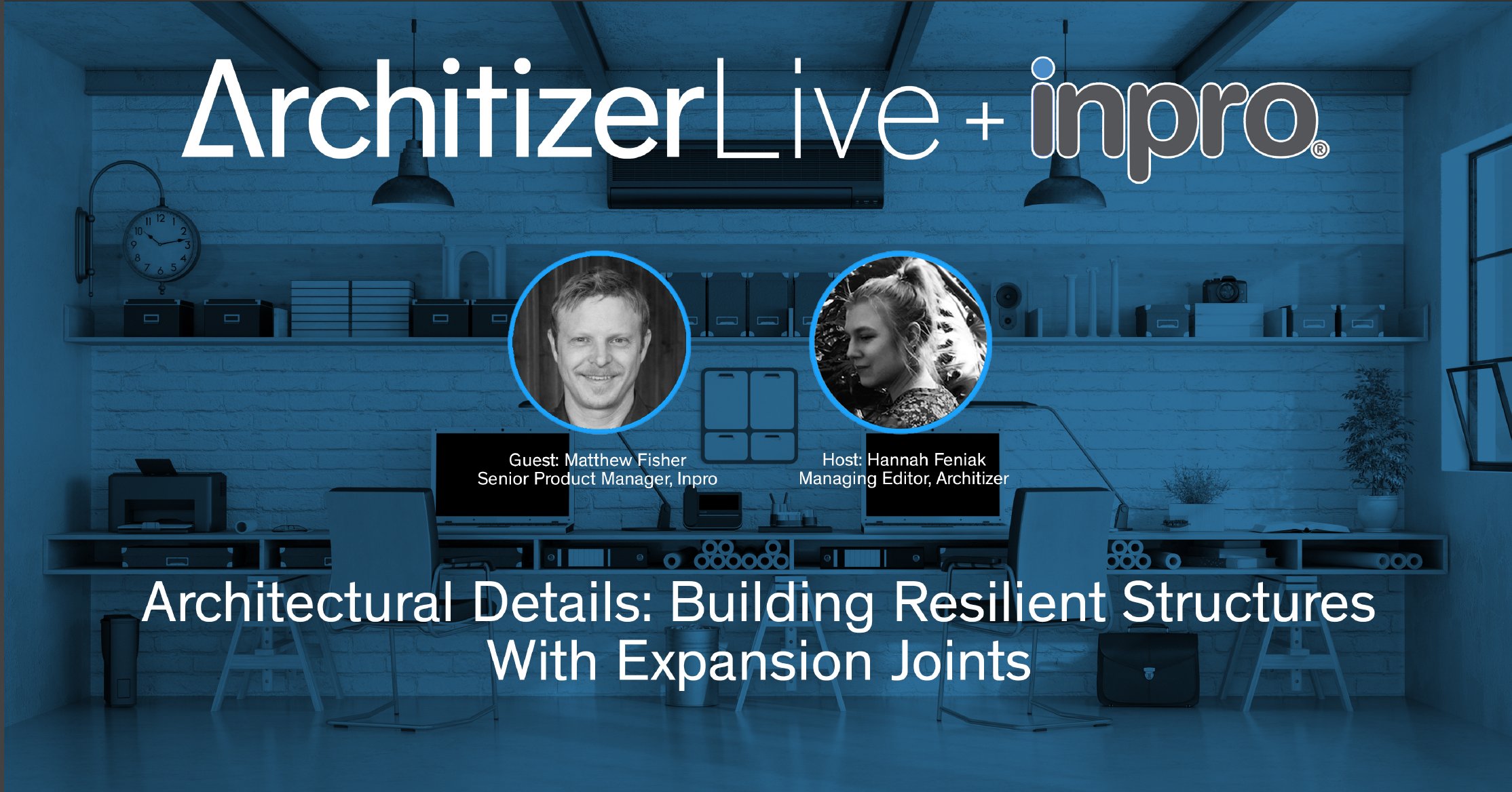 Architizer's tweet card. This free webinar offers in-depth knowledge of expansion joint systems and their detailing, empowering architects to build better.