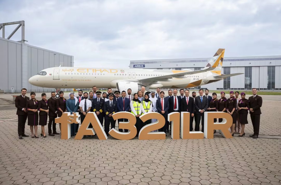 AirlineGeeks's tweet card. Officials from the two companies marked the handover with a ceremony at Airbus’ facility in Hamburg, Germany, earlier this week.