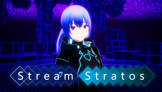 Rohi_indiedev's tweet card. "STREAM STRATOS" is a 3D action game. Players progress through stages to liberate areas occupied by enemies.