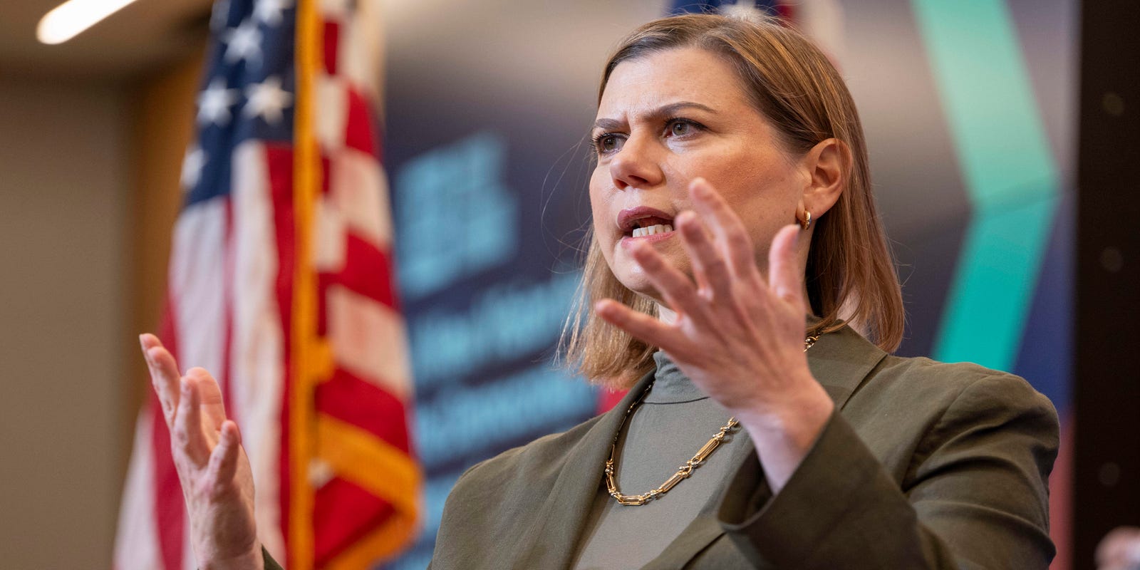 jchambers_DN's tweet card. The Democratic legislators called on the State Department and White House to ensure humanitarian aid is distributed to Palestinians.