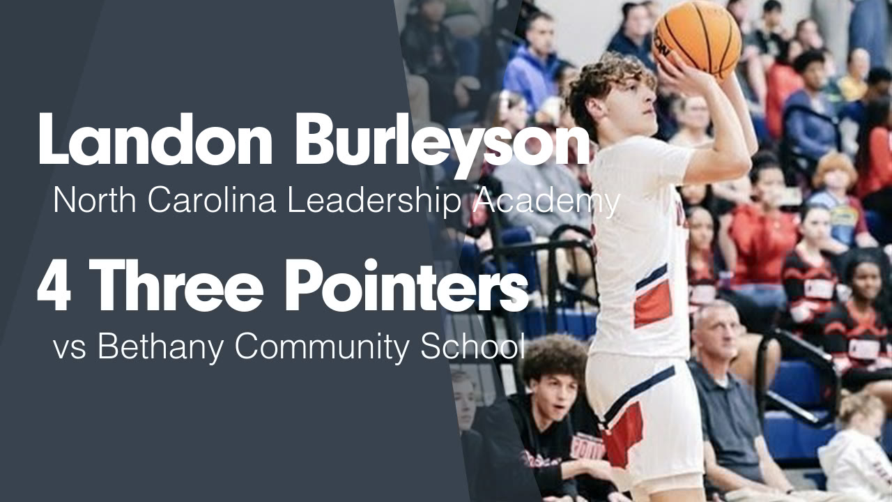 BurleysonT's tweet card. 4 Three Pointers vs Bethany Community School