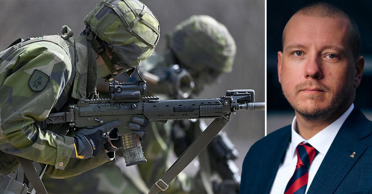ABDebatt's tweet card. Officersförbundet: Höjda löner och bättre arbetsmiljö ett måste
