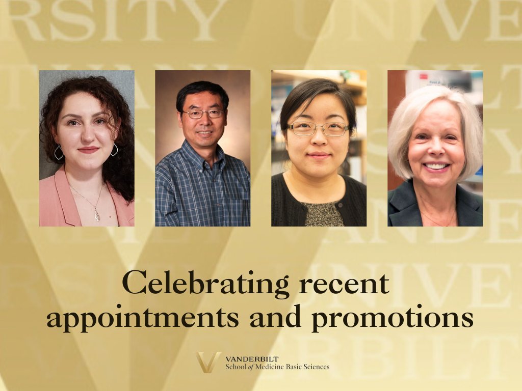 VUBasicSciences's tweet card. Congratulations to our School of Medicine Basic Sciences members who were promoted or received new appointments between April and June 2025. These individuals significantly enrich our pursuit of...