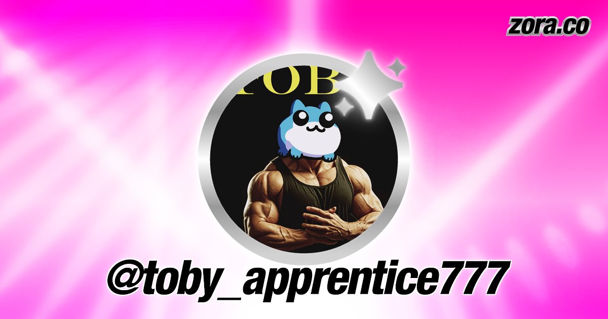 MANNY2FS's tweet card. toby_apprentice777 is on Zora.